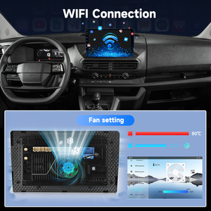 Radio para Auto Podofo de 10'' 4+64G, Qualcomm 8 Núcleos, 2 <span class=keywords><strong>Din</strong></span>, Android, para Fiat Scudo 2024, CarPlay/Android Auto Inalámbrico, WiFi, 4G - Product Image 3