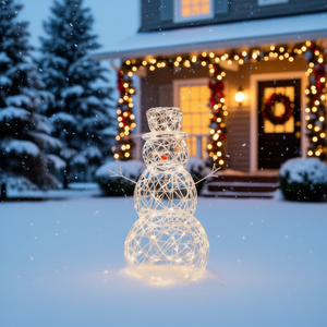 Muñeco de Nieve Acrílico con Luces LED, Decoración Navideña para Interiores de 7 Pulgadas o Más, Marca SUNING - Product Image 2