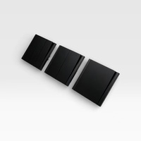 Interruptores de Pared Ultrafinos con Botón Pulsador, Enchufe Europeo de 1 Vía, 10A, Material de PC, Diseño Moderno y Lujoso