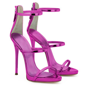 Nueva Sandalia de Tacón de Aguja con Punta Abierta y Cierre Trasero de Una Sola Tira, Modelo Sexy para <span class=keywords><strong>Pasarela</strong></span> - Product Image 2