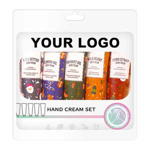 2026 ODM OEM Custom Your Private Logo MSDS Rich Herbal Natural Active Ingredients 5 Piece Hand <strong>Cream</strong> Set for Christmas Winter - Product Image 5