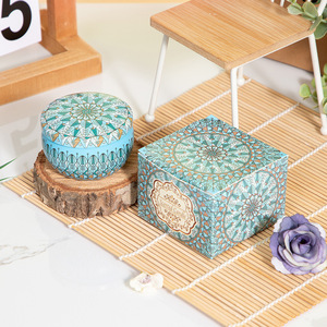 Vela de aceite esencial de pétalos de lavanda, venta al por mayor transfronteriza, purifica el aire del hogar, regalo de cumpleaños hecho a mano, estilo popular. - Product Image 3