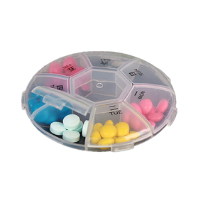Pill Round Box Mini Pill Case Small Round Pill Box