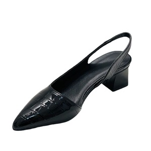 <span class=keywords><strong>Sandalias</strong></span> Retro de Tacón Medio con Punta Cerrada, Talla Grande, Color Sólido, para <span class=keywords><strong>Mujer</strong></span>, Verano - Product Image 5