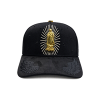 Topi Baseball 5-Panel Custom Barbas Hat Gorras Suede dengan Pinggiran Melengkung Hitam Original B-Star Graffiti Topi Jerami Nfc Barbas Hat