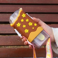 Gourde portable pour enfants en forme de bâtonnet de glace, 300 ml, sans BPA, réutilisable, avec paille, pour l'école et les voyages
