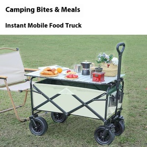 Remorque de camping pliable portable 4x4 pour le camping en plein air, la randonnée, avec grande capacité de stockage, roues universelles, véhicule de camping - Product Image 6