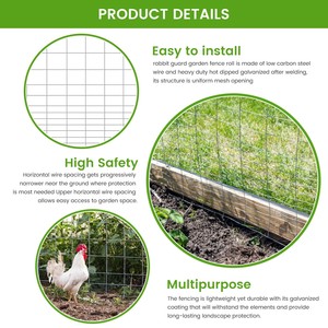 ตาข่ายลวดเชื่อมชุบสังกะสียี่ห้อ Yuking แบบม้วน รูสี่เหลี่ยม สำหรับป้องกัน ขนาดสั่งทำได้ - Product Image 6