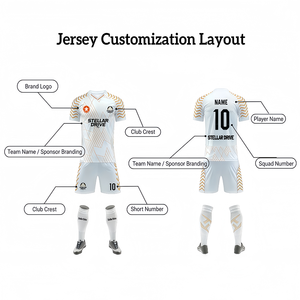 Maillot d'entraînement de football personnalisé <span class=keywords><strong>Paris</strong></span> France, haute qualité, 100% polyester, séchage rapide, unisexe, kit sportif de football respirant, grandes tailles - Product Image 5