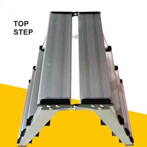 Professionelle Moderne Doppelseitige Fischgrätmuster 2-Stufen Langlebige Haushalts-Klappleiter Multifunktionale Aluminiumlegierung 150kg Tragkraft - Product Image 4