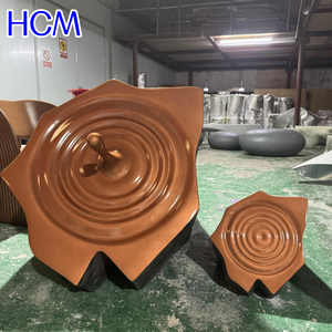 Escultura de Piedra Moderna y Abstracta <span class=keywords><strong>en</strong></span> Forma de Gota de Agua, como Pieza Decorativa Artística para la Entrada del Hotel - Product Image 3