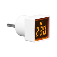 Voltmeter Tampilan Digital LED AC230V Steker UE Baru dengan Lampu/Lampu Pilot-Alat Listrik C396