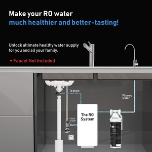 Purificador de Agua Alcalina con Remineralización Post-<span class=keywords><strong>Filtro</strong></span>, Conexión Directa al Grifo del Fregadero para Sistemas de Ósmosis Inversa de Agua Potable - Product Image 5