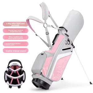 Bolsa de Golf Dericsson de 7 Compartimentos, Color Rosa, Ligera, para Mujer, con Soporte - Product Image 2