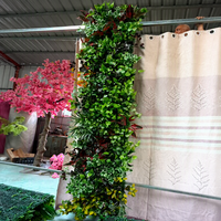 Panneaux muraux en gazon artificiel Bagang, feuilles vertes en plastique, art pour l'extérieur et l'intérieur, fêtes, mariages, Noël, certifiés UV