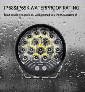 Luz de Posición Blanca/Ámbar de Modo Dual, Luces LED Redondas de 9 Pulgadas para Conducir, para Autos, Camionetas y <span class=keywords><strong>4x4</strong></span> - Product Image 3