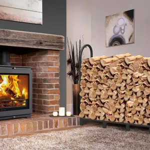 Supporto per legna da ardere durevole supporto per legna da ardere in vimini squisito supporto per legna da ardere