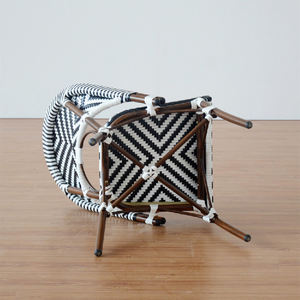 Sillas de comedor de mimbre y bambú hechas a mano para Hotel <span class=keywords><strong>Paris</strong></span>, venta al por mayor - Product Image 4