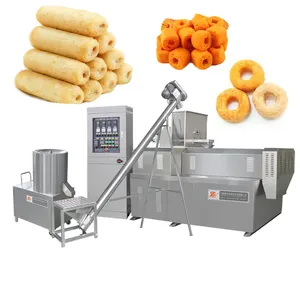 Máquina extrusora de hojaldre de maíz, línea de producción automática de alimentos, el mejor precio