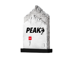 Personnalisé Nouveau Marbre Exquis Sublimation Plaque Prix Trophée Pic Montagne Forme Événement Trophées Société Souvenir Annuel