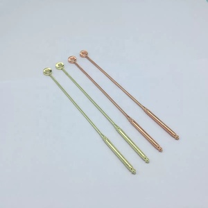 Bâtonnet mélangeur élégant en acier inoxydable rose doré pour thé, <span class=keywords><strong>café</strong></span> et cocktails – Outil de bar moderne - Product Image 3