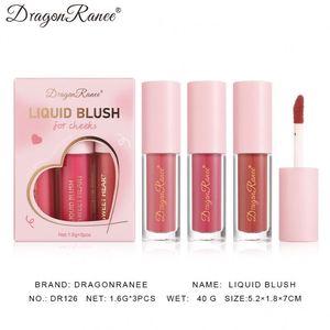 Nouveau Dragon 3 pièces réparateur légèrement ivre Fine anti-transpiration éclaircissant paresseux <span class=keywords><strong>Blush</strong></span> liquide rouge à lèvres <span class=keywords><strong>eau</strong></span> - Product Image 5