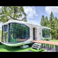 Chambres d'hôtel préfabriquées Glamping Pod Cabin Etong House Portable Préfabriqué Petite Maison Cabane Capsules Logées