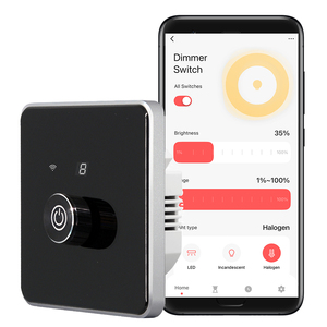 T2-W66 nhà thông minh sản phẩm tự động hóa nhà hệ thống điều khiển mờ cho bóng đèn <span class=keywords><strong>LED</strong></span> 110V/220V EU/UK ROTARY tuya Wifi <span class=keywords><strong>Dimmer</strong></span> chuyển đổi - Product Image 1