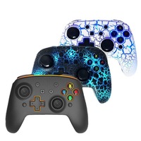 Manette de jeu Offre Spéciale manettes de jeu sans fil transparentes lumineuses Rgb Dazzling Phone pour Switch Pro Android