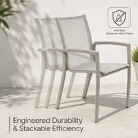 Chaise de salle à manger moderne, portable et durable en filet tressé pour l'école et l'hôtellerie