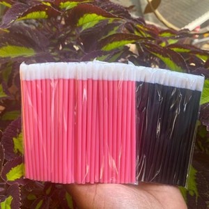 Wholesale 50 Pieces/Bag Disposable Lip Scrub Brush Lipstick Applicator Lip Gloss Wands Lip Brush - Product Image 2