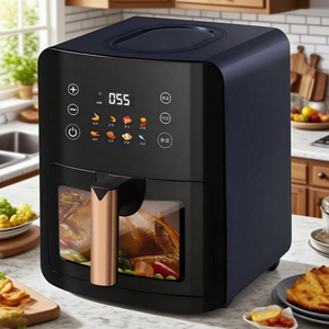 Modern Home <b>Smart</b> Touch Screen <b>Air</b> <b>Fryer</b> 2L/3L Plastic Electric Oil-Free Square for Household Outdoor Garage Use Digital Control - Product Image 3