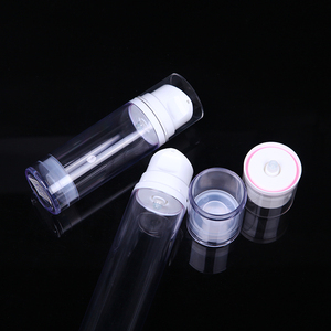 Cylindre sans air en plastique Ptg transparent de haute qualité personnalisé en gros avec belle tête de pompe 150ml 180ml sans cylindre - Product Image 2