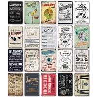 Putuo Decor Offre Spéciale Panneaux de Blanchisserie Personnalisés en Métal Vintage Décoration Maison