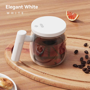 แก้วกาแฟแบบมีแม่เหล็กกวนในตัว แก้วน้ำแบบมีแบตเตอรี่พร้อมด้ามจับไม้ สำหรับผสมเครื่องดื่ม ขายส่ง - Product Image 2