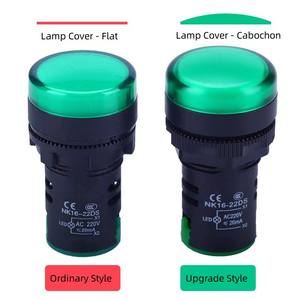 AD16-22 LED <span class=keywords><strong>Pilot</strong></span> gösterge ışığı ND22mm montaj deliği ile elektrik ekipmanları için sinyal lambası AC/DC12V 24V 220V 380V - Product Image 6