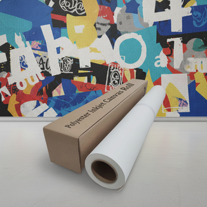 Rouleau de toile d'impression numérique jet d'encre écologique noir, compatible avec les encreurs éco-solvants, surface brillante ou mate - Product Image 5