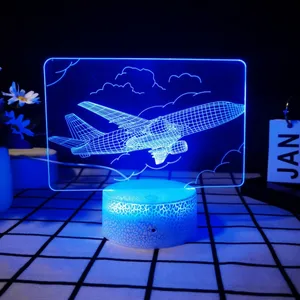 Avion nuage romantique led veilleuse pour donner un cadeau d'anniversaire d'éclairage de nuit de décoration de chambre d'amis