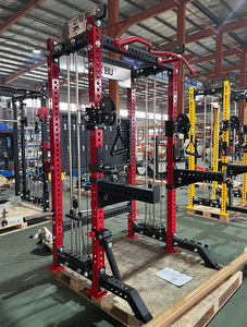 Équipement de musculation multifonctionnel : Cage de squat, Rack, Smith Machine avec pile de poids, pour entraînement fonctionnel, usage en salle de sport et à domicile - Product Image 5
