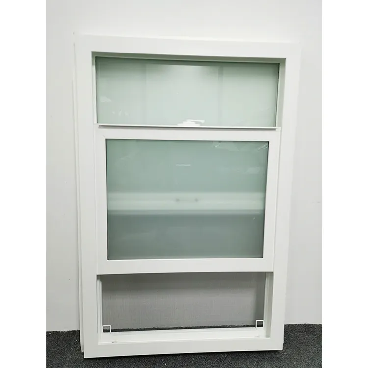 American style white vinyl window vertical sliding windows single hung window