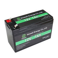 Baterai Lithium Iron Phosphate 12V 5Ah 7Ah 9Ah 10Ah 12Ah yang Disetujui IEC62133, Baterai LiFePO4 12V 7AH, Paket Baterai LiFePO4 18650