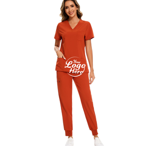 Ropa médica Uniformes Scrub Sets en Regular y Petite Elástico Scrubs para Mujeres Set de Scrub Top - Product Image 4