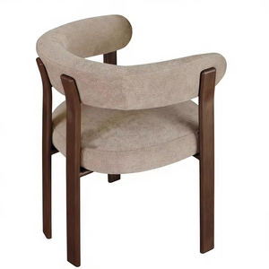 Silla de <span class=keywords><strong>Comedor</strong></span> Moderna JP <span class=keywords><strong>para</strong></span> Cocina o Restaurante, con Marco de Madera y Tapizado, con Reposabrazos - Product Image 2