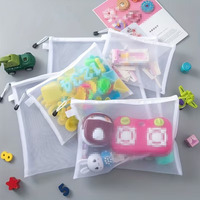Bolsa de Malla de Nailon Transparente Impermeable Personalizada con Cierre, Bolsa para Documentos de Gran Capacidad para Oficina, Escuela, Viajes, Almacenamiento de Juguetes y Rompecabezas