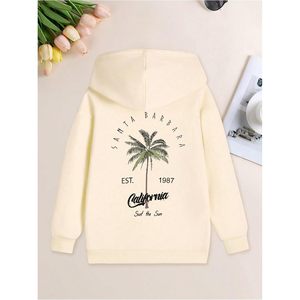 Sweat-shirt à capuche pour homme FOXA avec imprimé cocotier, 100% coton, respirant, décontracté - Product Image 3