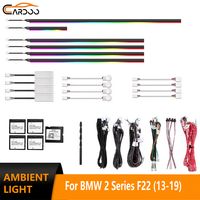 Kit d'éclairage d'ambiance LED dynamique OEM 64 couleurs Cardoo pour l'intérieur de voiture BMW Série 2 F22 F23 2013-2019