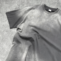 T-shirts à col rond unis en gros DiFan, conception de logo personnalisée, impression sérigraphique, logo graphique, dorure, t-shirts grande taille pour hommes