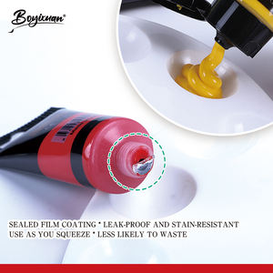 Ensemble de peintures acryliques 12 couleurs 75 ml pour débutants – Idéal pour verre, toile et papier – Peintures pigmentées et fournitures d'art mural - Product Image 2