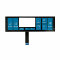 Panel de Control de Lavadora Personalizado, Sin Contacto, con Membrana, Ventana de Visualización Clara y Circuito Impreso Flexible
