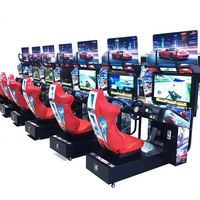 Simulateur de course d'arcade, construction métallique, accepteur de pièces/billets, détection de mouvement, écran LCD 32 pouces, intérieur, anglais